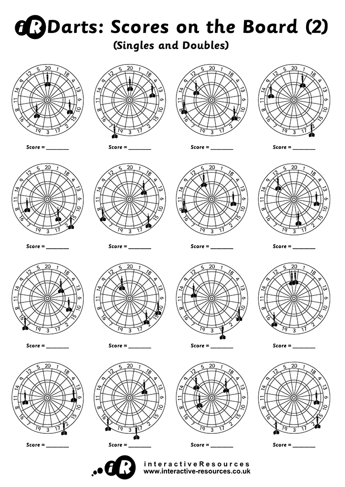 Darts: Scores on the board (2)