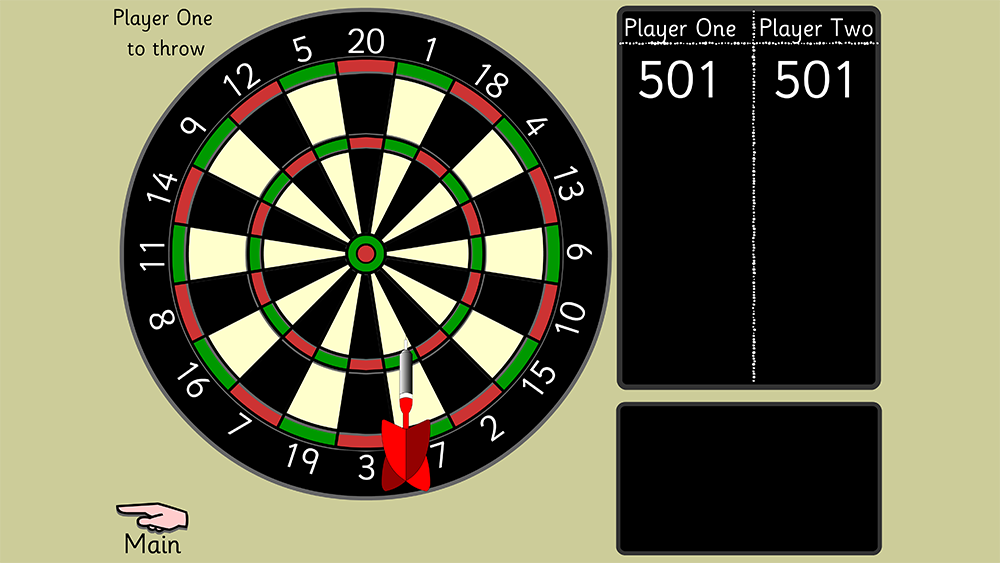 501 Darts - A Two Player Maths Game